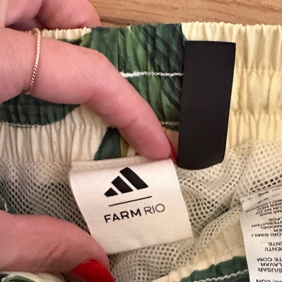 FARM Rio Leafy Green Wide-Leg Pants - Picture 2 of 3